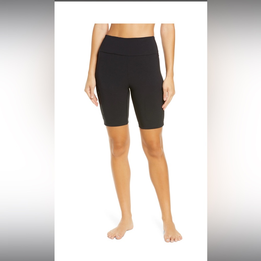 Zella Urban High Waist Hybrid Black Bike Shorts Size M